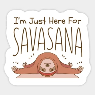 Sloth doing yoga Sticker